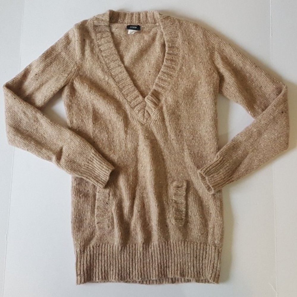 J. Crew V Neck Wool Sweater
